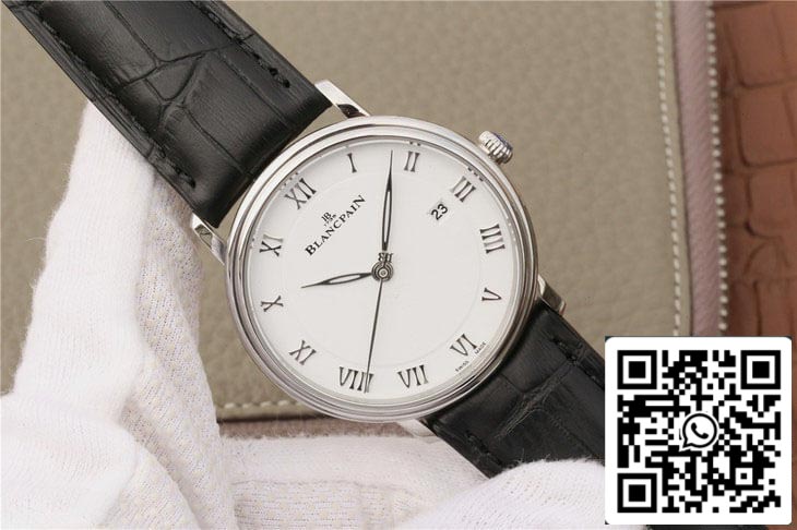 Blancpain Villeret 6651-1127-55B 1:1 Best Edition ZF Factory White Dial US Replica Watch