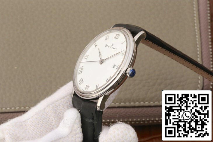 Blancpain Villeret 6651-1127-55B 1:1 Best Edition ZF Factory White Dial US Replica Watch