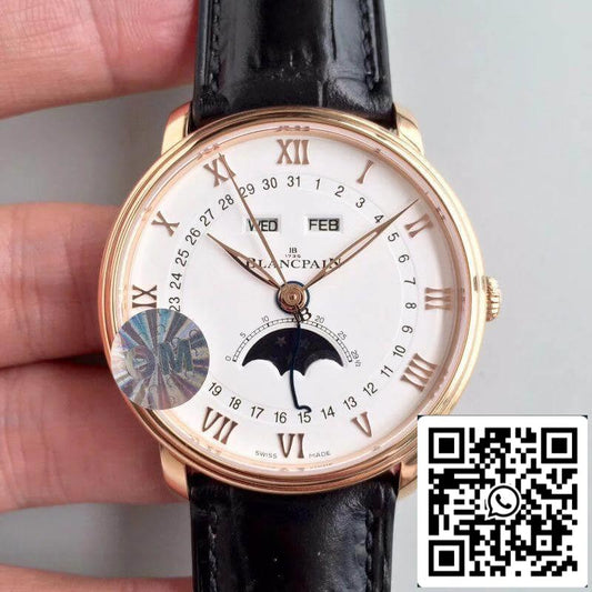 Blancpain Villeret 6654-3642-55B OM Factory 1:1 Best Edition Swiss ETA6654 US Replica Watch