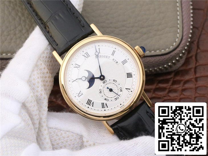 Breguet Classique Moonphase 4396 1:1 Best Edition Yellow Gold Case US Replica Watch