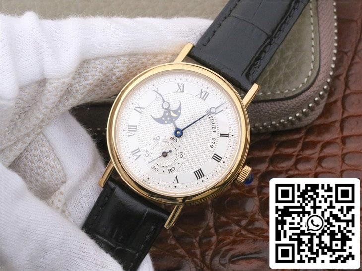 Breguet Classique Moonphase 4396 1:1 Best Edition Yellow Gold Case US Replica Watch