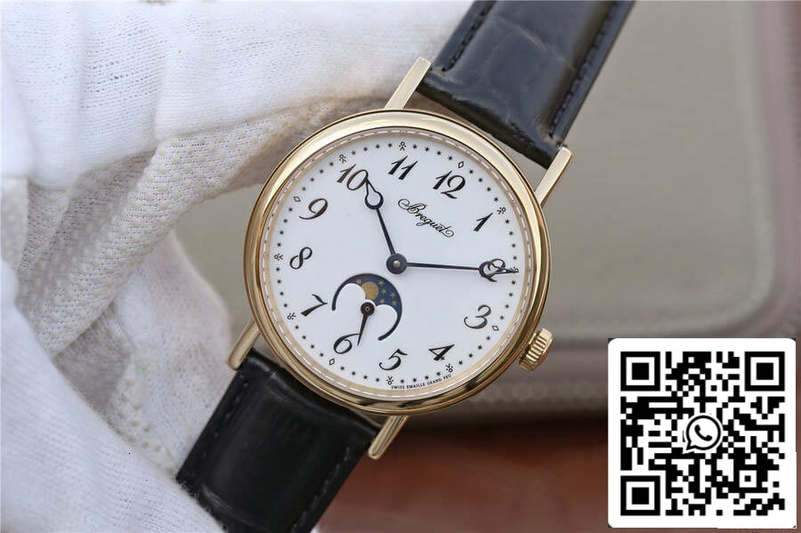 Breguet Classique Moonphase 9087BB/29/964 1:1 Best Edition TW Factory Yellow Gold Case US Replica Watch