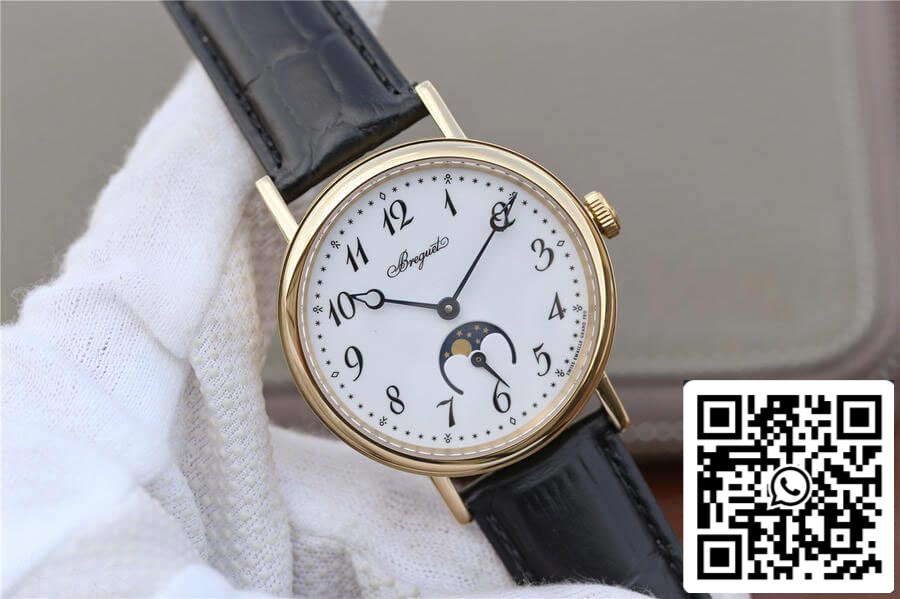 Breguet Classique Moonphase 9087BB/29/964 1:1 Best Edition TW Factory Yellow Gold Case US Replica Watch