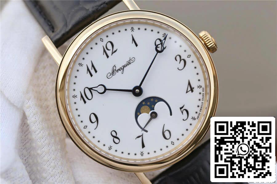 Breguet Classique Moonphase 9087BB/29/964 1:1 Best Edition TW Factory Yellow Gold Case US Replica Watch