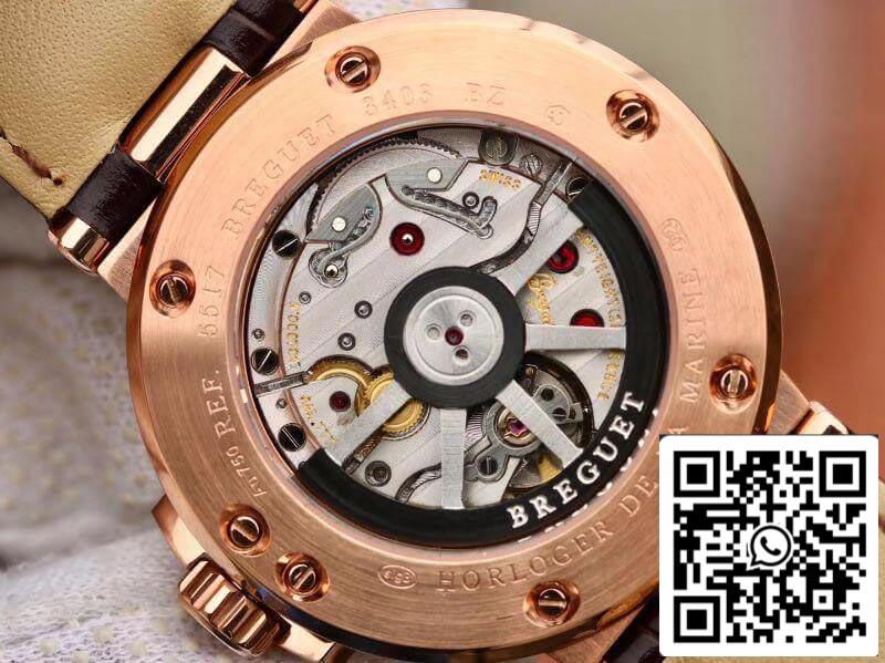 Breguet MARINE 5517BB/Y2/9ZU V9 Factory 1:1 Best Edition Swiss ETA9015 Gold dial US Replica Watch