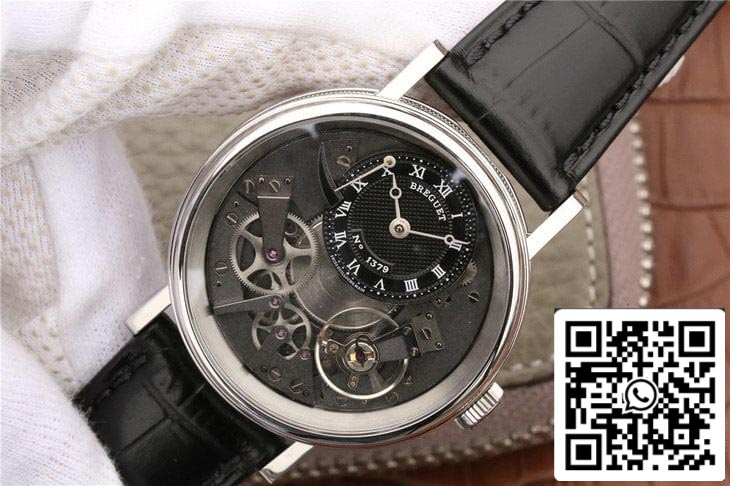 Breguet Tradition 7057BB/G9/9W6 1:1 Best Edition Skeleton Dial US Replica Watch