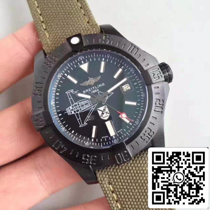 Breitling Avenger II Seawolf Boelcke M173316Y/BE72 GF Factory 1:1 Best Edition Swiss ETA2824-2 Black Dial US Replica Watch