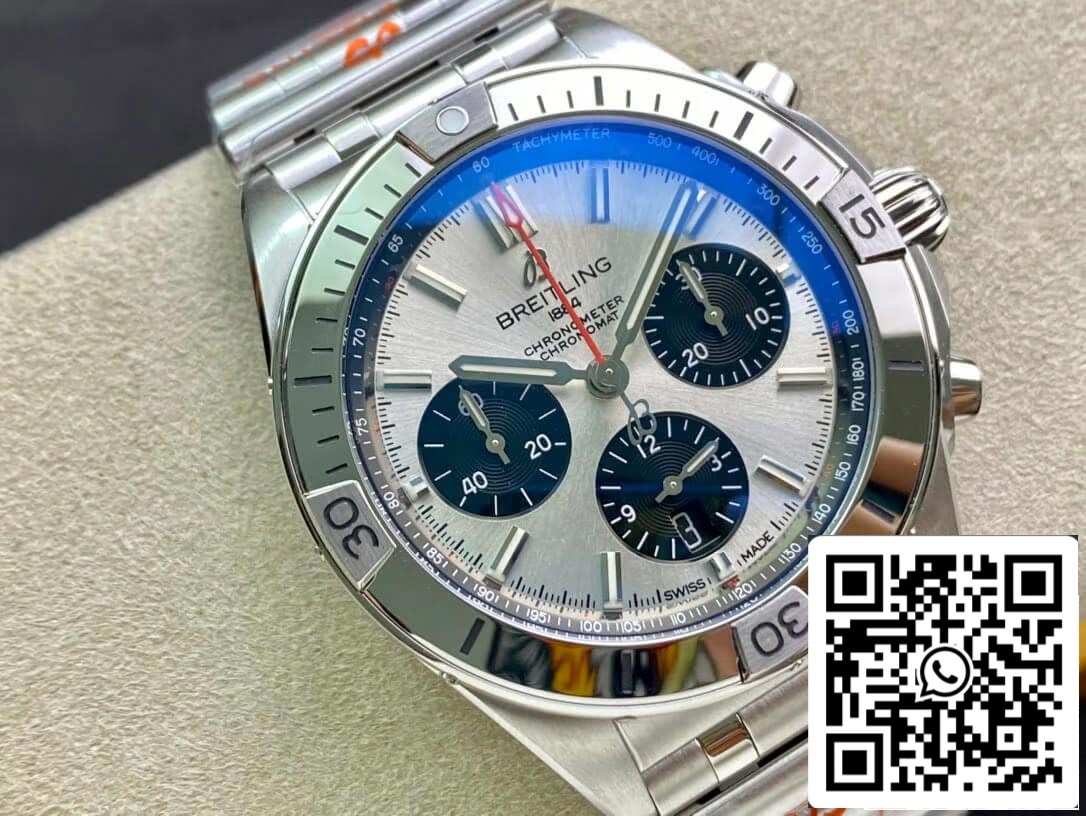 Breitling Chronomat AB0134101G1A1 1:1 Best Edition GF Factory White Dial US Replica Watch