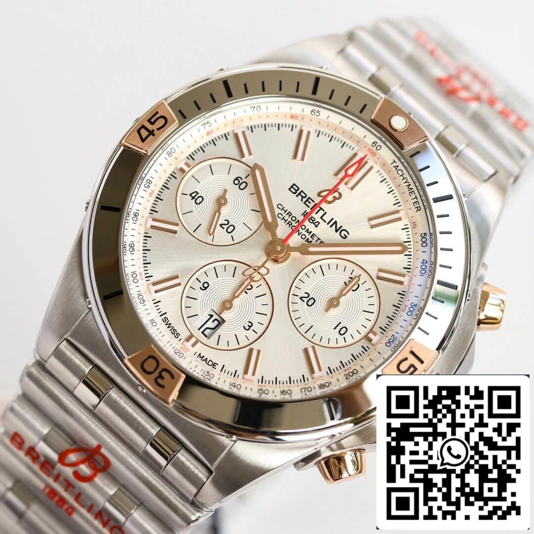 Breitling Chronomat IB0134101G1A1 1:1 Best Edition GF Factory White Dial US Replica Watch