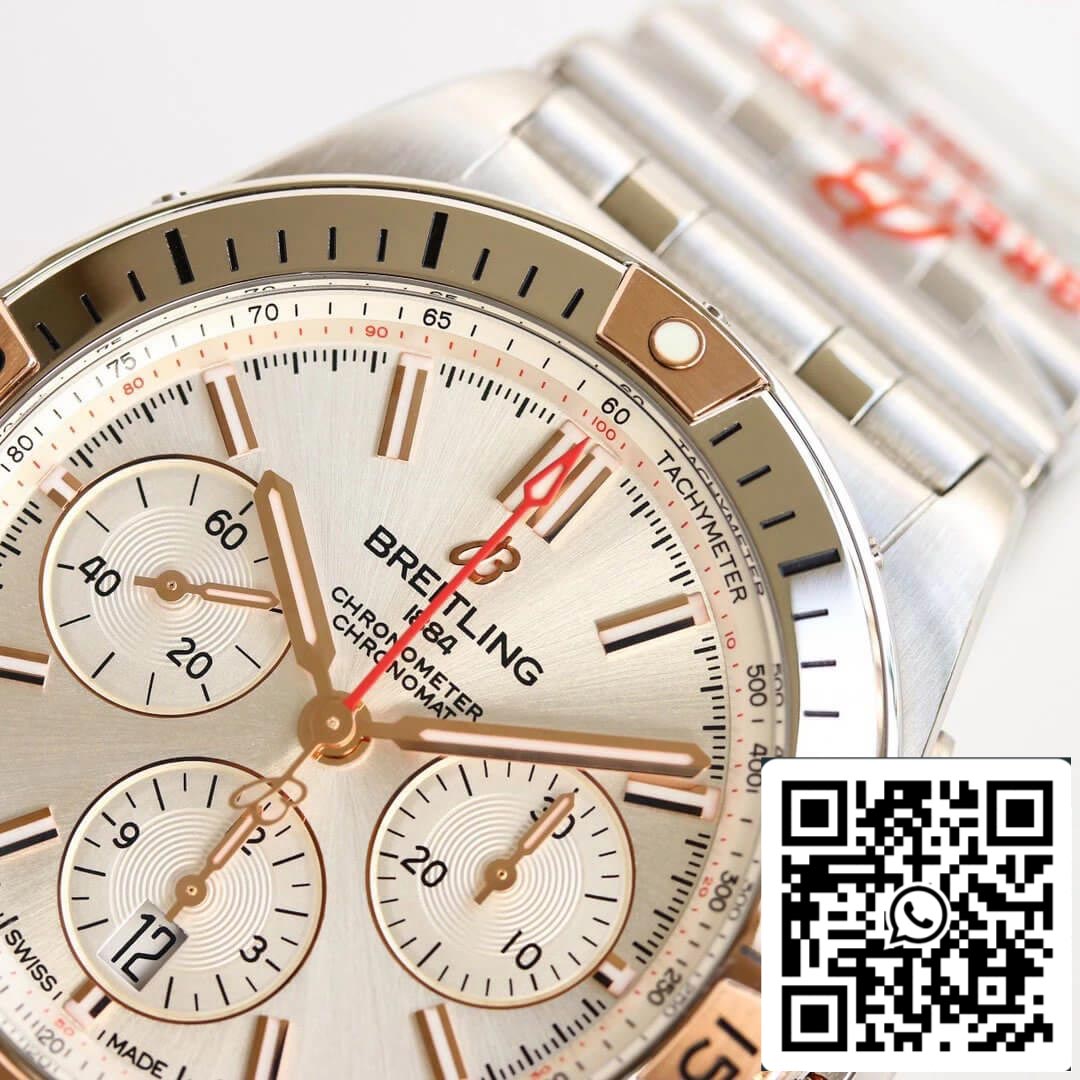 Breitling Chronomat IB0134101G1A1 1:1 Best Edition GF Factory White Dial US Replica Watch