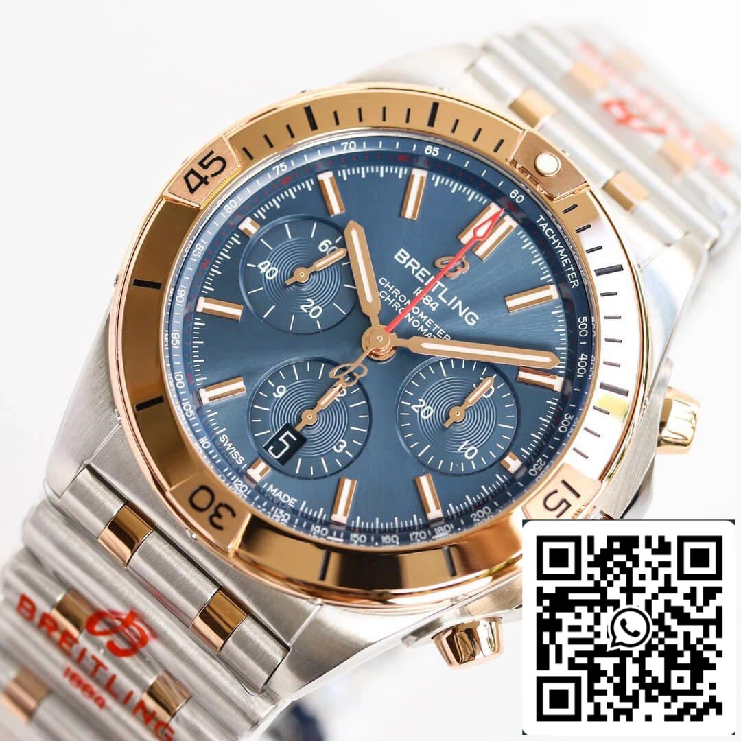 Breitling Chronomat UB0134101C1U1 1:1 Best Edition GF Factory Blue Dial US Replica Watch