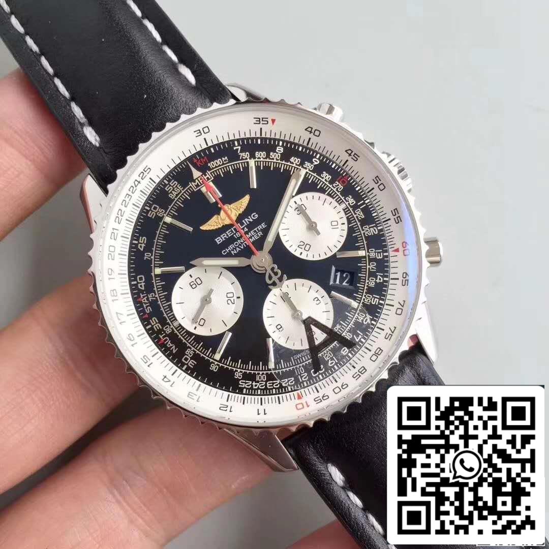 Breitling Navitimer 01 AB012012/BB01/437X/A20BA.1 JF Factory 1:1 Best Edition Swiss ETA7750 Blue Dial US Replica Watch