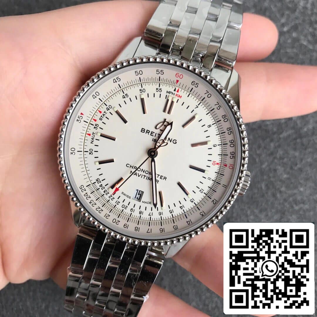 Breitling Navitimer 1 A17326211G1A1 1:1 Best Edition V7 Factory White Dial US Replica Watch