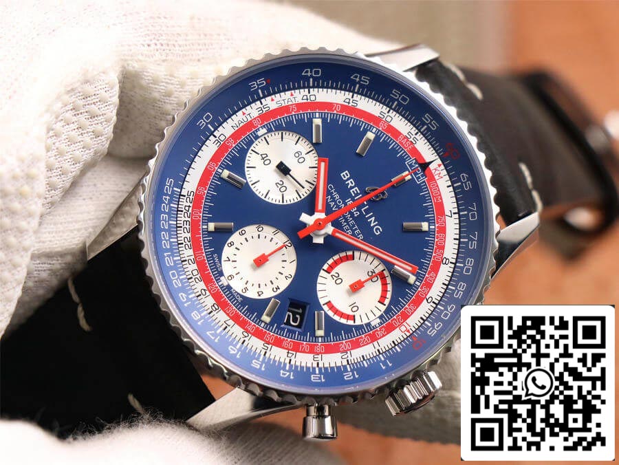 Breitling Navitimer AB01212B1C1A1 1:1 Best Edition V9 Factory Blue Dial US Replica Watch