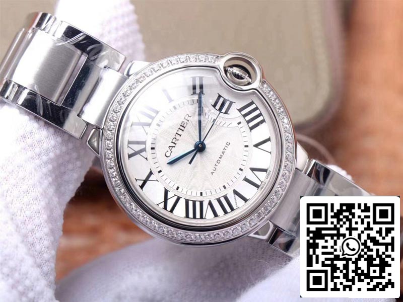 Cartier Ballon Bleu W4BB0017 1:1 Best Edition V6 Factory White Dial Swiss Movement US Replica Watch