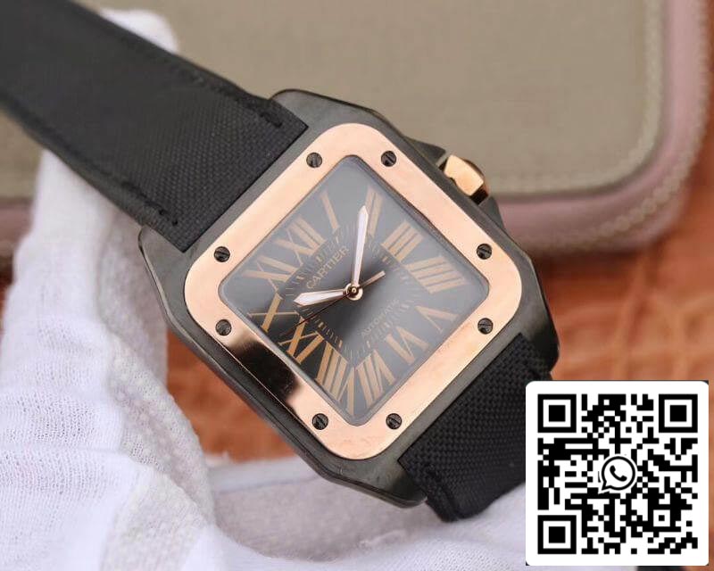 Cartier De Santos 100th Anniversary W2020009 38mm RB Factory 18K Rose Gold 1:1 Best Edition Swiss ETA2892 US Replica Watch