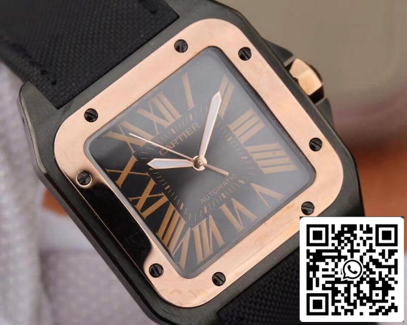 Cartier De Santos 100th Anniversary W2020009 38mm RB Factory 18K Rose Gold 1:1 Best Edition Swiss ETA2892 US Replica Watch