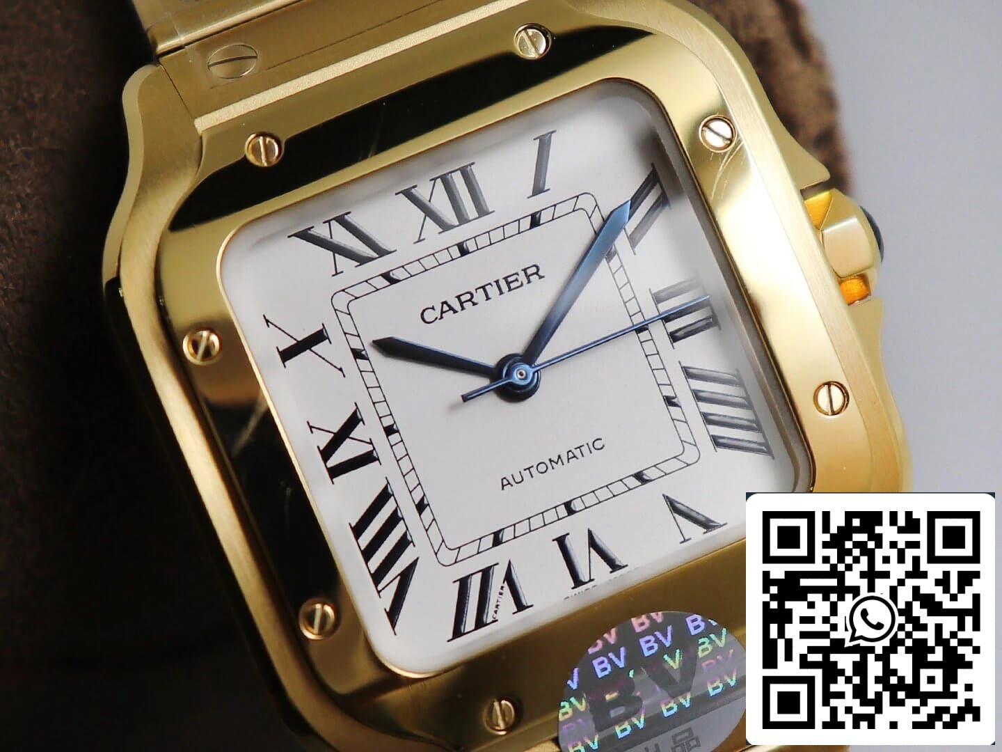 Cartier De Santos W20112Y1 1:1 Best Edition BV Factory White Dial US Replica Watch