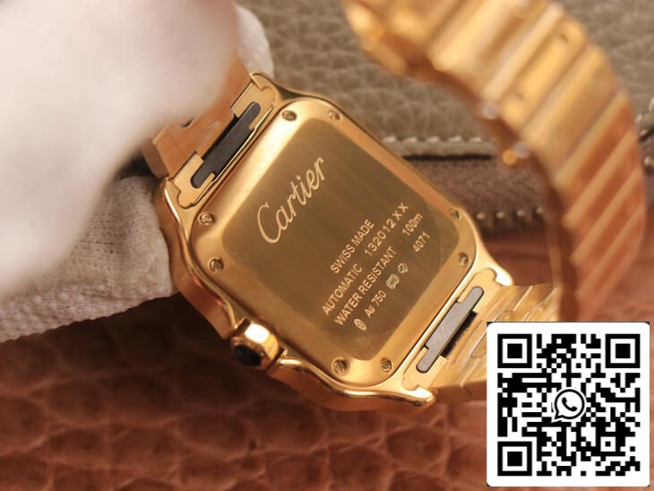 Cartier De Santos WSSA0010 1:1 Best Edition BV Factory 18K Gold US Replica Watch