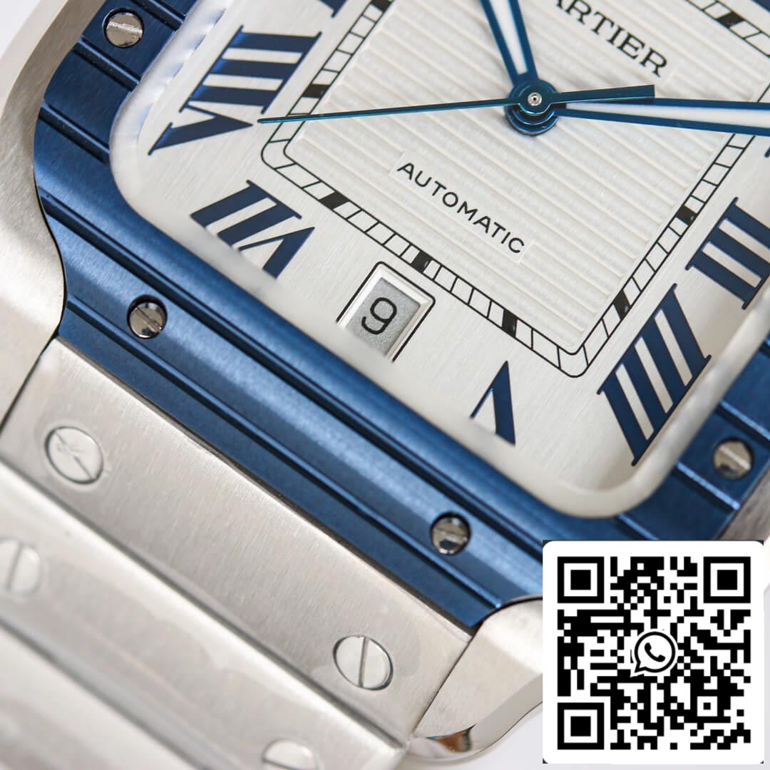 Cartier Santos 1:1 Best Edition GF Factory Stainless Steel Strap US Replica Watch