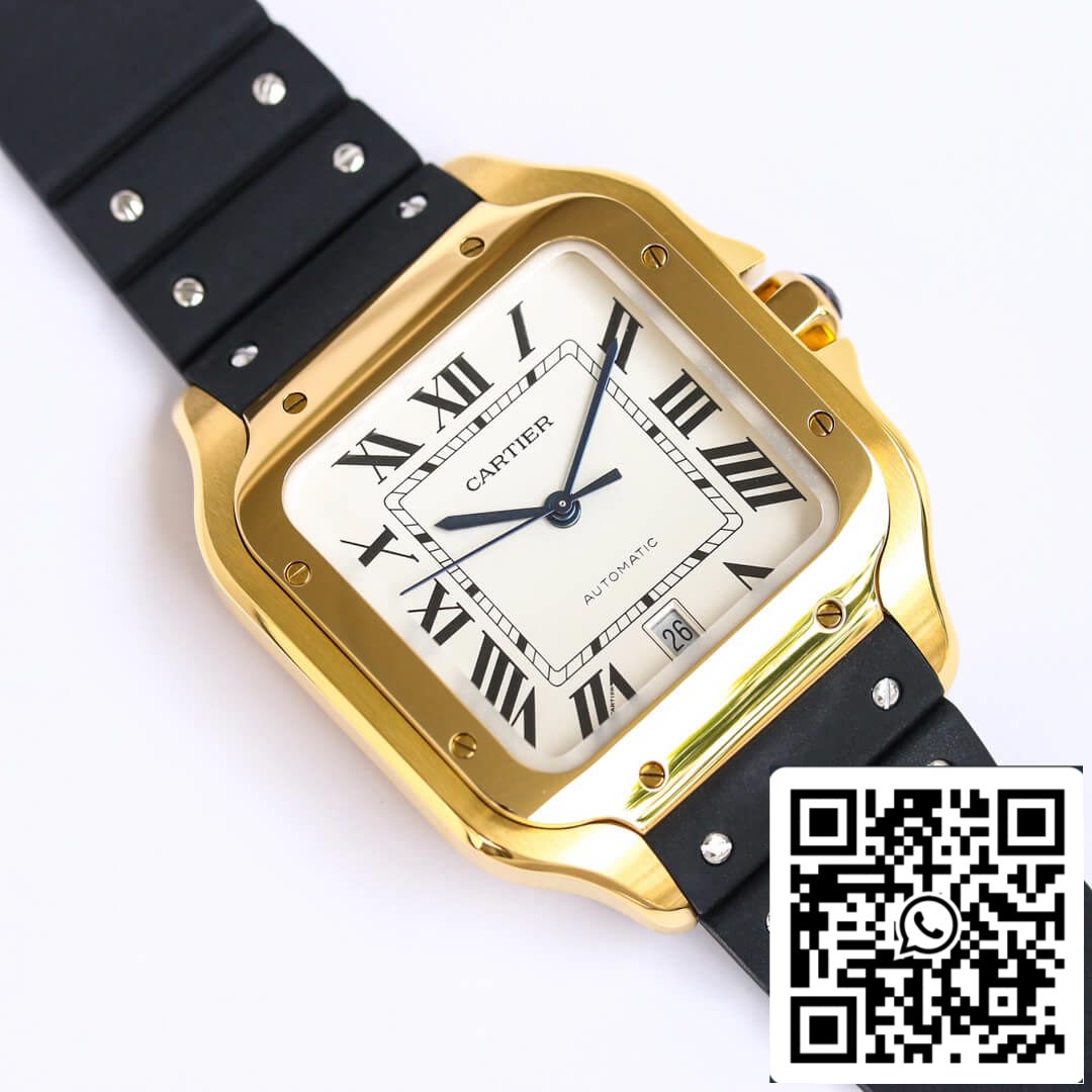 Cartier Santos WGSA0009 1:1 Best Edition GF Factory V2 Yellow Gold US Replica Watch