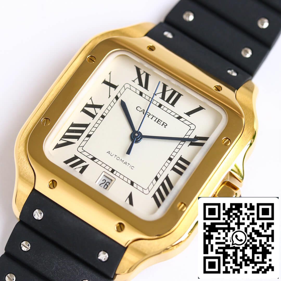 Cartier Santos WGSA0009 1:1 Best Edition GF Factory V2 Yellow Gold US Replica Watch