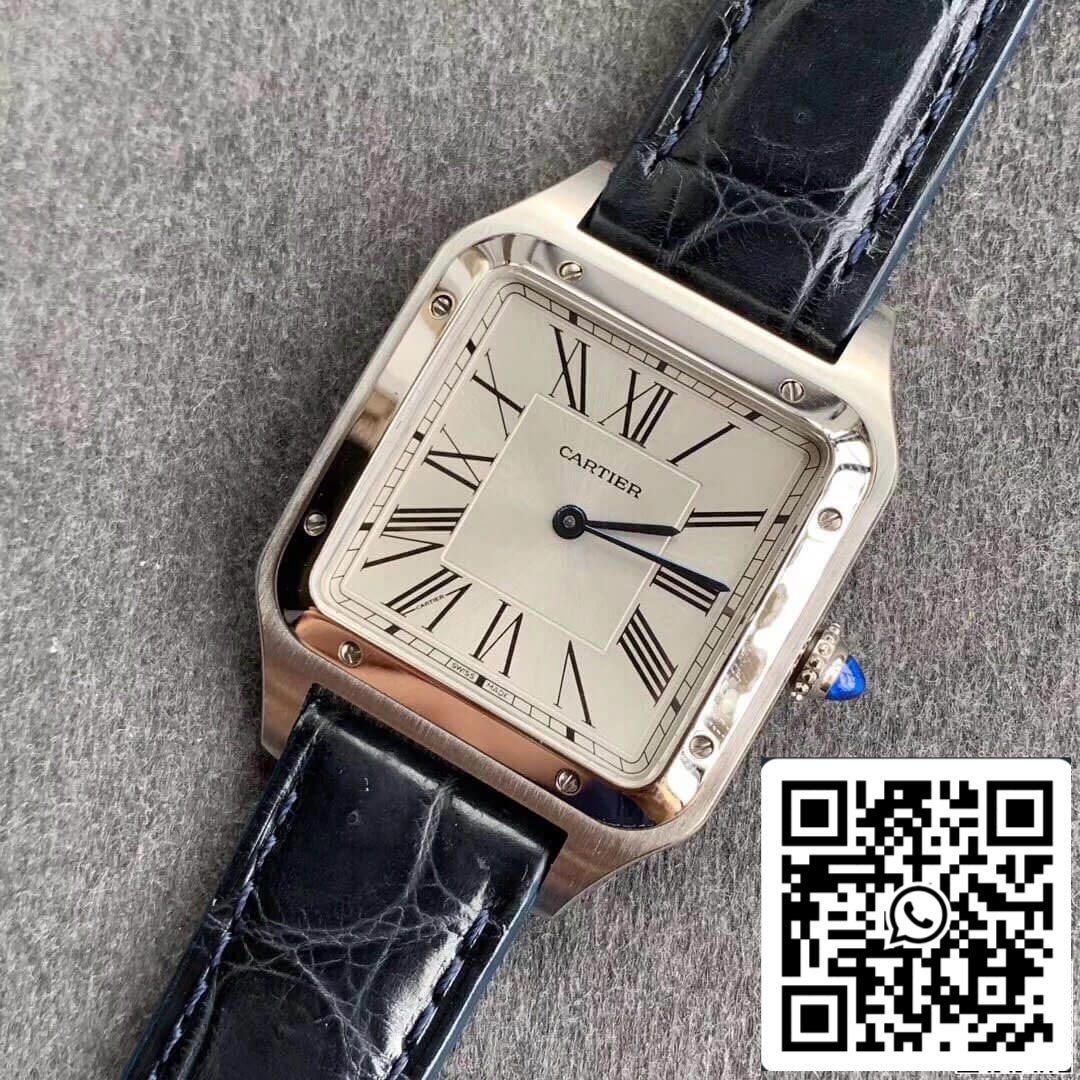 Cartier Santos WSSA0022 Men Watches 1:1 Best Edition Silver-Plated Frosted Dial US Replica Watch