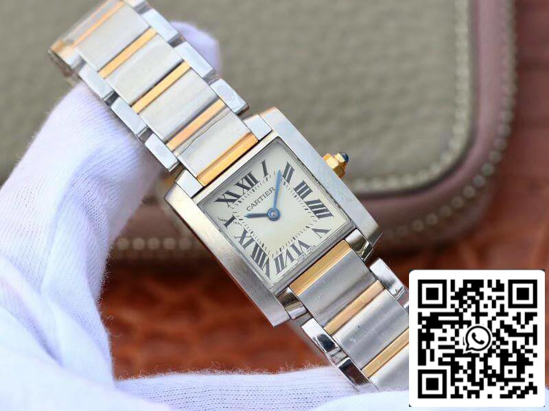 Cartier Tank Francaise Ladies Two Tone W51007Q4 1:1 Best Edition Swiss Quartz US Replica Watch