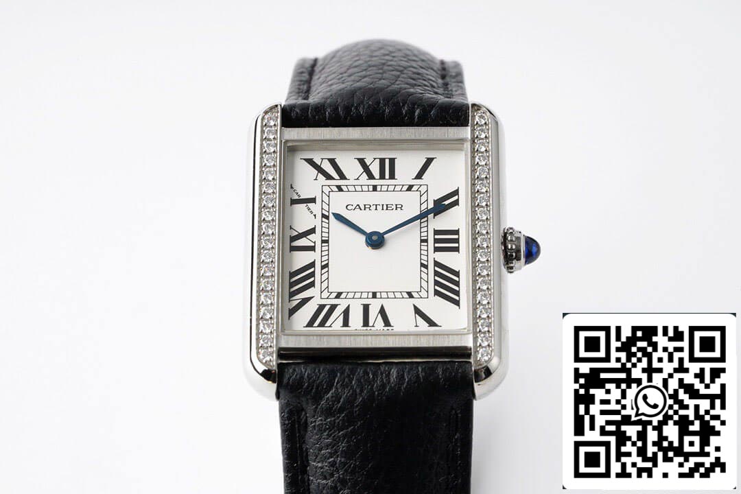 Cartier Tank Quartz 1:1 Best Edition AF Factory Diamond Bezel US Replica Watch