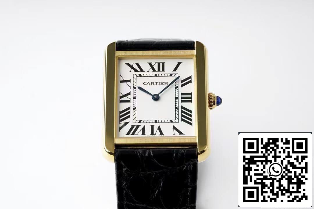 Cartier Tank Quartz W5200004 1:1 Best Edition AF Factory White Dial US Replica Watch