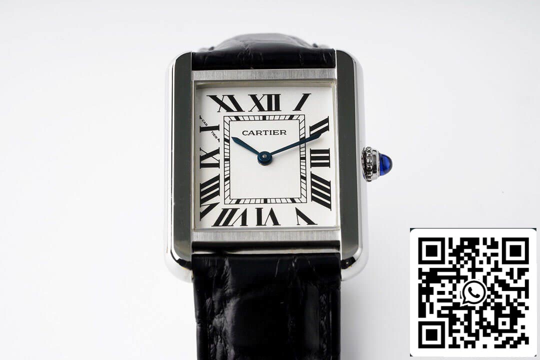 Cartier Tank Quartz WSTA0030 1:1 Best Edition AF Factory White Dial US Replica Watch