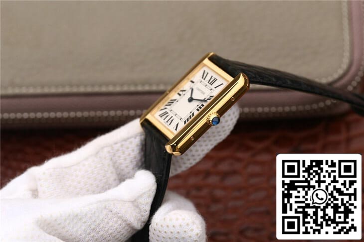 Cartier Tank W5200002 1:1 Best Edition K11 Factory Gold Case US Replica Watch