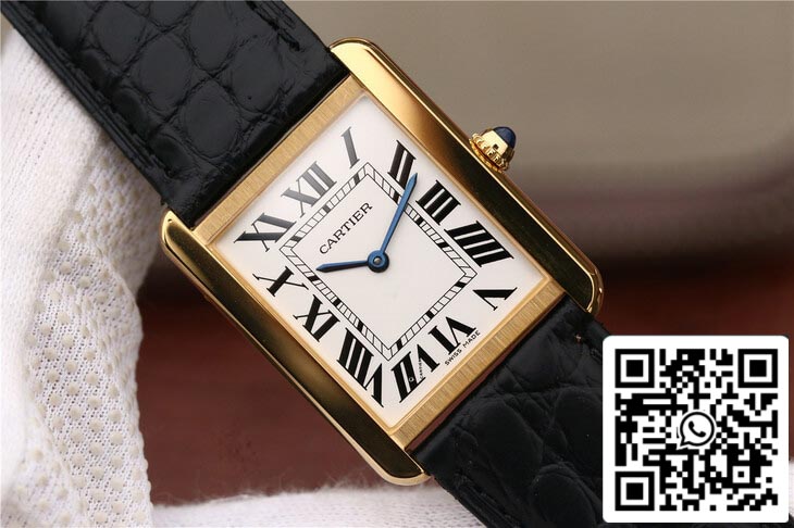 Cartier Tank W5200002 1:1 Best Edition K11 Factory Gold Case US Replica Watch