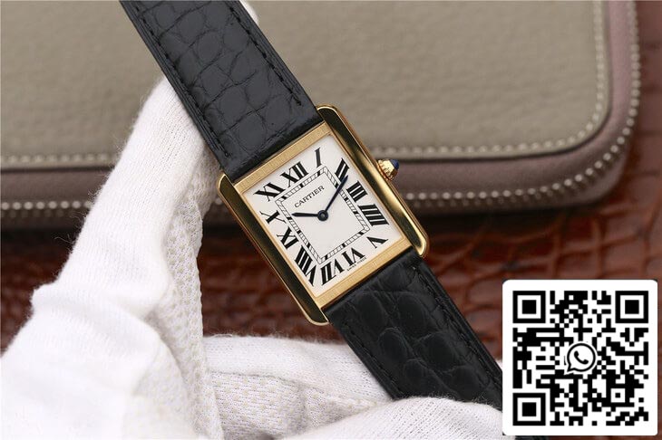 Cartier Tank W5200002 1:1 Best Edition K11 Factory Gold Case US Replica Watch