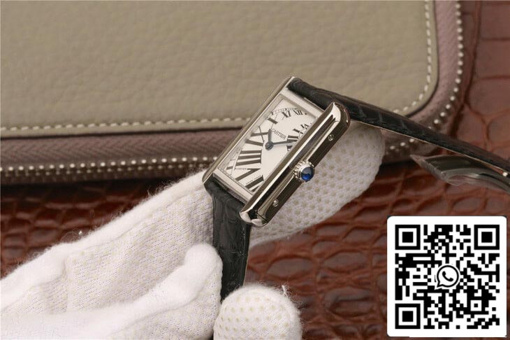 Cartier Tank W5200018 1:1 Best Edition K11 Factory White Dial US Replica Watch