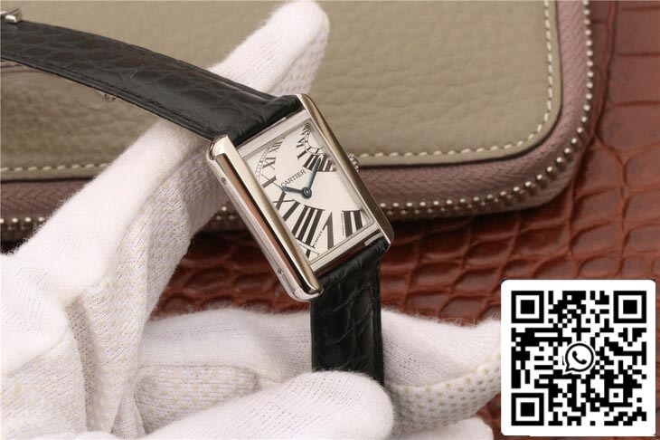 Cartier Tank W5200018 1:1 Best Edition K11 Factory White Dial US Replica Watch