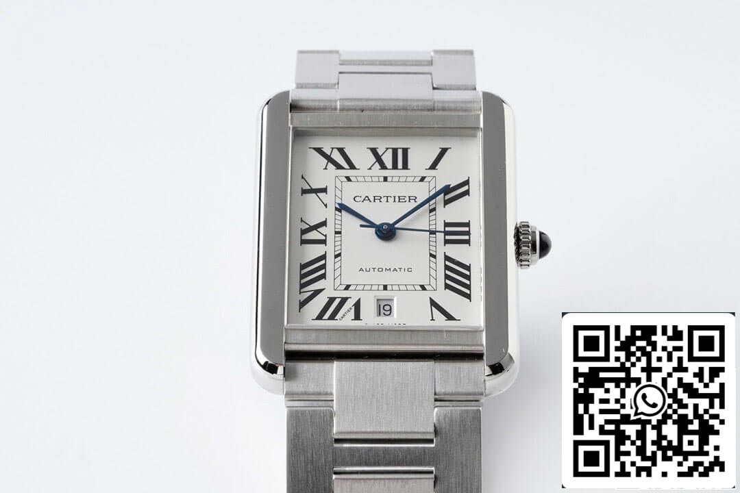 Cartier Tank W5200028 1:1 Best Edition AF Factory Stainless Steel US Replica Watch