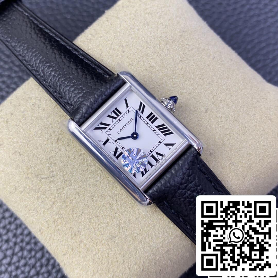 Cartier Tank WSTA0042 1:1 Best Edition AF Factory Leather Strap US Replica Watch