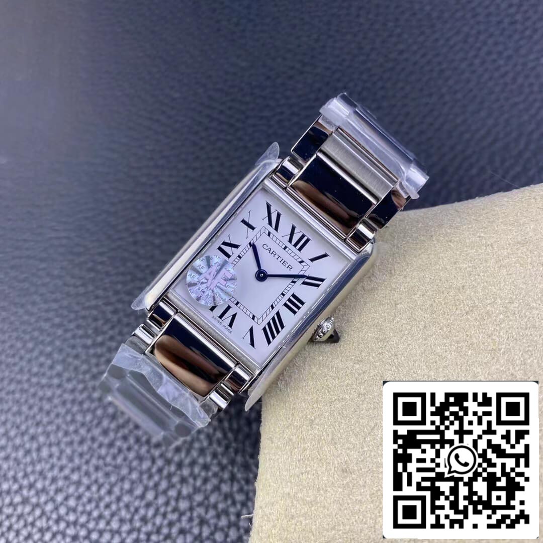 Cartier Tank WSTA0052 1:1 Best Edition AF Factory Stainless Steel Case US Replica Watch