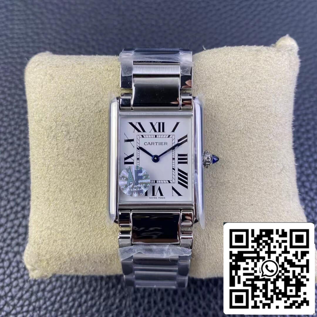 Cartier Tank WSTA0052 1:1 Best Edition AF Factory Stainless Steel Case US Replica Watch