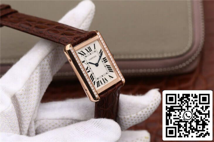 Cartier Tank WT200005 1:1 Best Edition K11 Factory White Dial US Replica Watch