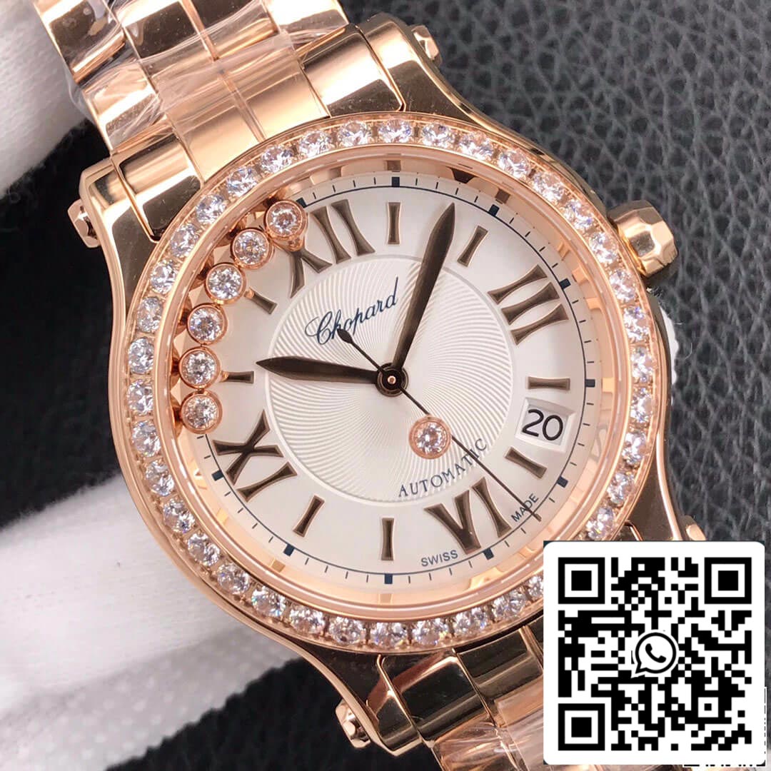 Chopard Happy Diamonds 274808-5004 1:1 Best Edition YF Factory Rose Gold Diamond US Replica Watch