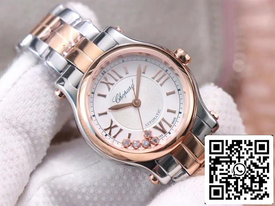 Chopard Happy Diamonds 278573-6014 1:1 Best Edition YF Factory Rose Gold US Replica Watch