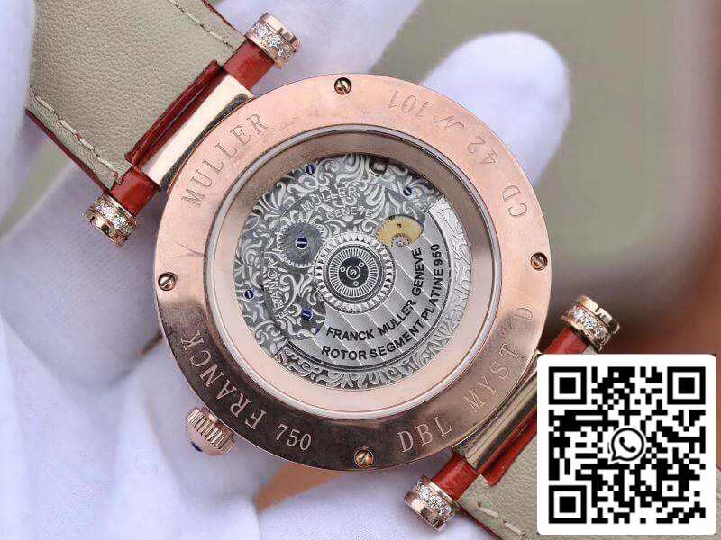 Franck Muller DM Rose Gold Double Mystery Diamond Ruby DM42D2RCD GS Factory 1:1 Best Edition Swiss FM.800 US Replica Watch