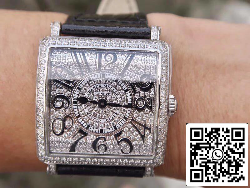 Franck Muller Master Square Ladies 6002 M QZ D GF Factory 1:1 Best Edition Swiss Quartz silver dial US Replica Watch