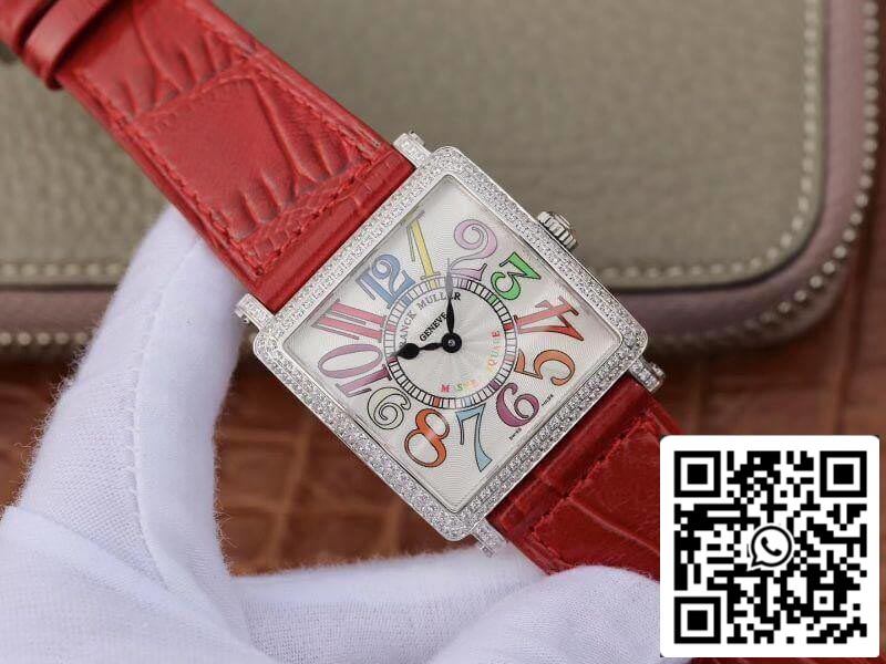 Franck Muller Master Square Ladies 6002 M QZ R GF Factory 1:1 Best Edition Swiss Replica Watch in White Dial US Replica Watch