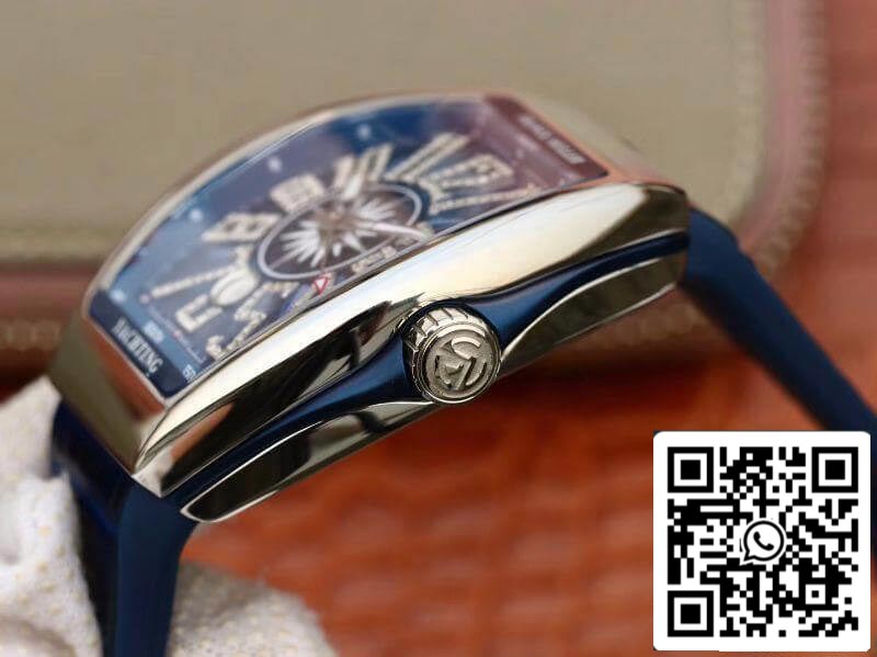 Franck Muller Vanguard V45 Blue Dial 1:1 Best Edition Swiss ETA2824 Blue Dia US Replica Watch