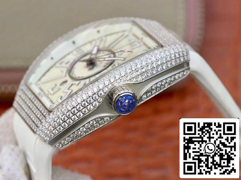 Franck Muller Vanguard V45.SC.DT.D.NBR.CD.5N.NR 1:1 Best Edition Swiss ETA2824 Silver Dial US Replica Watch