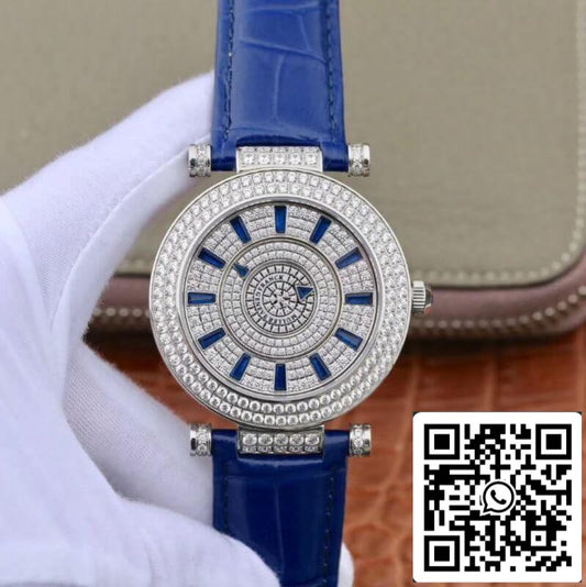 Franck Muller White Gold Double Mystery DM42D2RCD GS Factory 1:1 Best Edition Diamond Watch Swiss FM.800 US Replica Watch