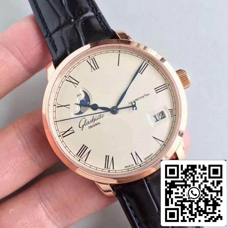 Glashutte Senator 100-04-32-12-04 GF Factory Men Watches 1:1 Best Edition Swiss ETA100-04 18K Rose Gold US Replica Watch